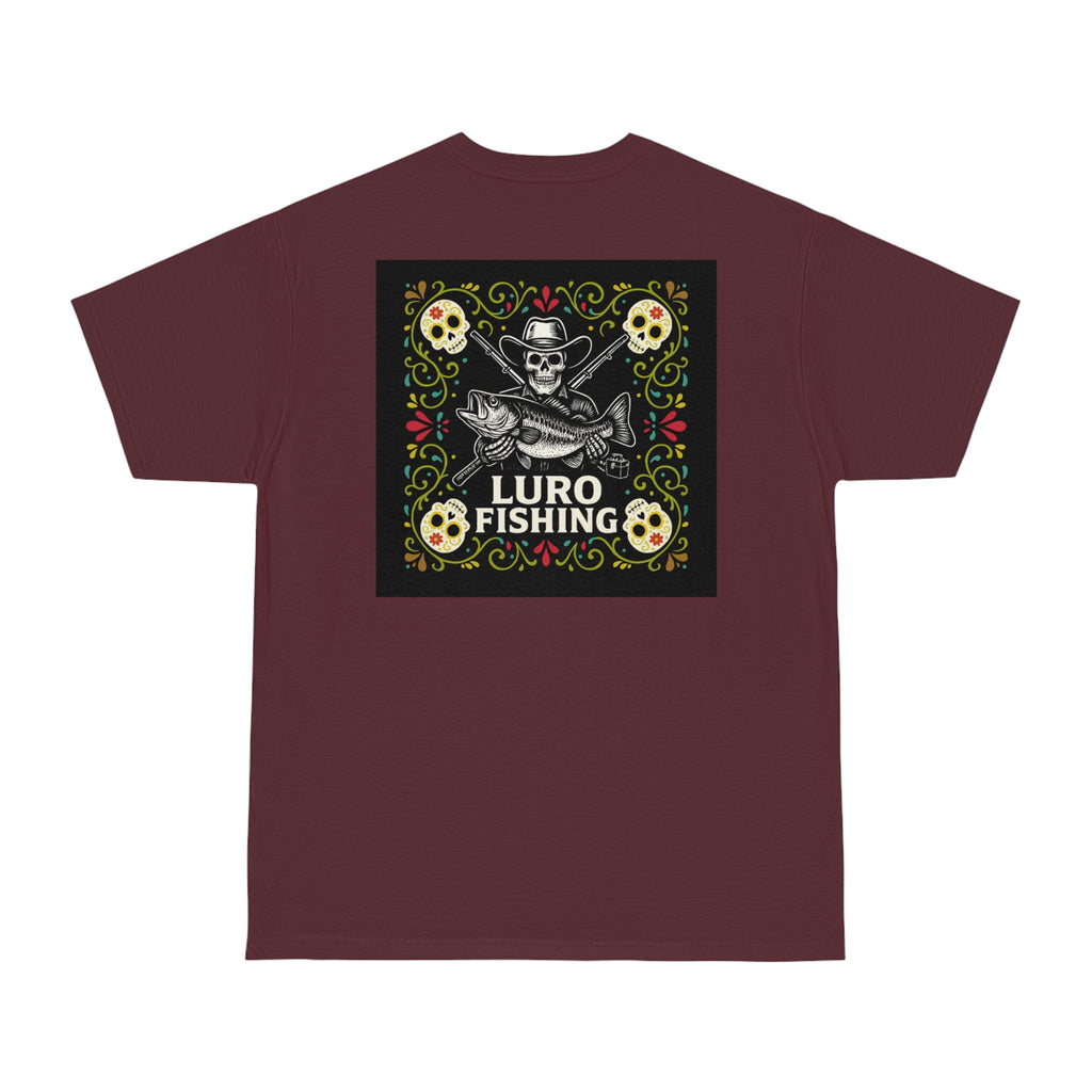 Cowboy Skeleton T-Shirt – Luro Fishing | Bold Skull & Bass Graphic Tee