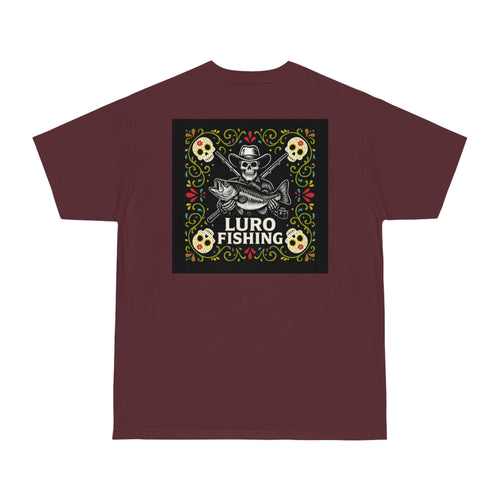 Cowboy Skeleton T-Shirt – Luro Fishing | Bold Skull & Bass Graphic Tee