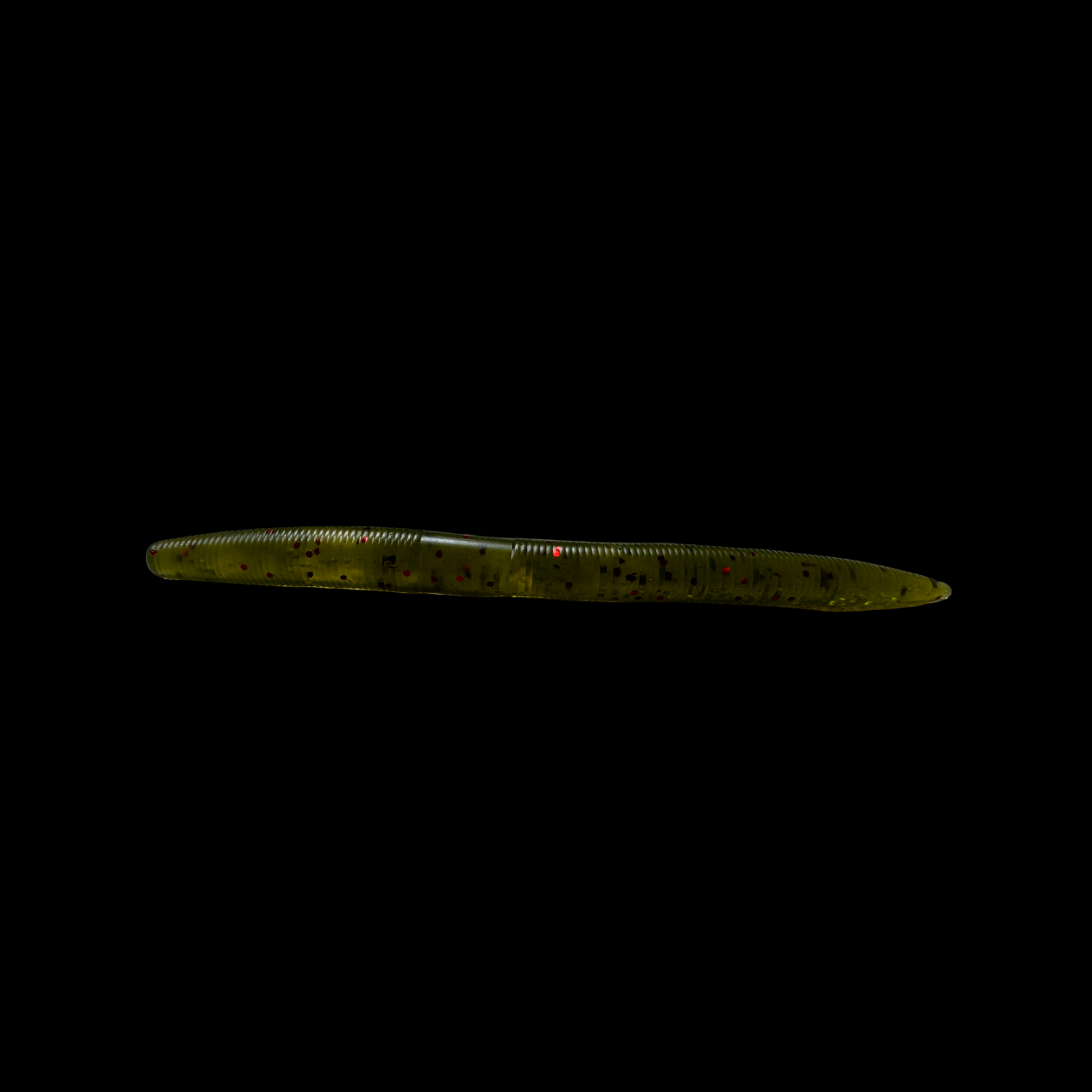 5-inch Senko Worm used for bass fishing, featuring a soft, elongated body designed to mimic natural prey and attract bass