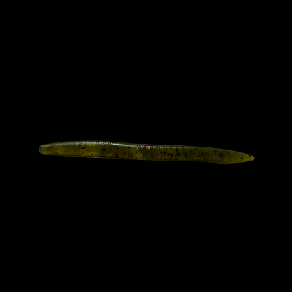 5-inch Senko Worm used for bass fishing, featuring a soft, elongated body designed to mimic natural prey and attract bass