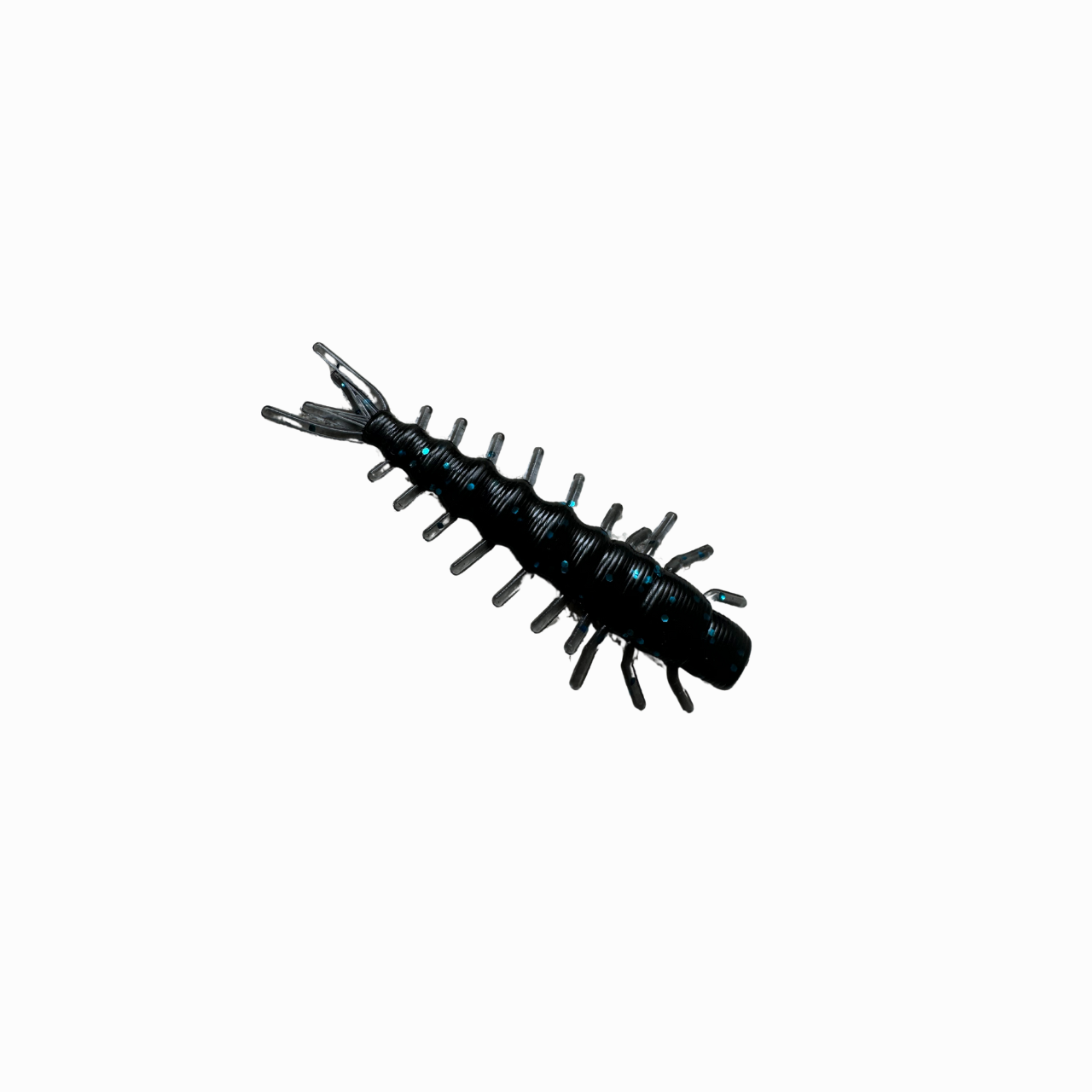 4-inch Hellgrammite Soft Bait used for bass fishing, featuring a lifelike insect design with multiple legs and segmented body to attract bass