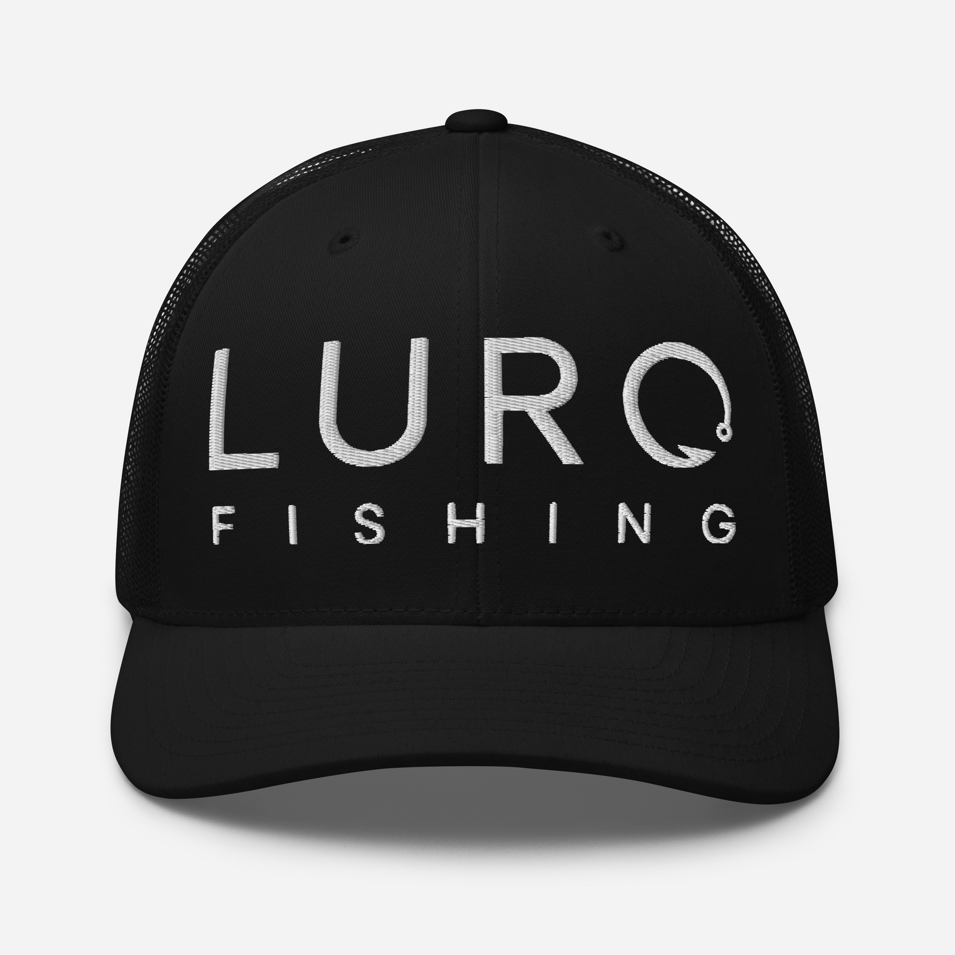 Fishing Trucker Hat Black