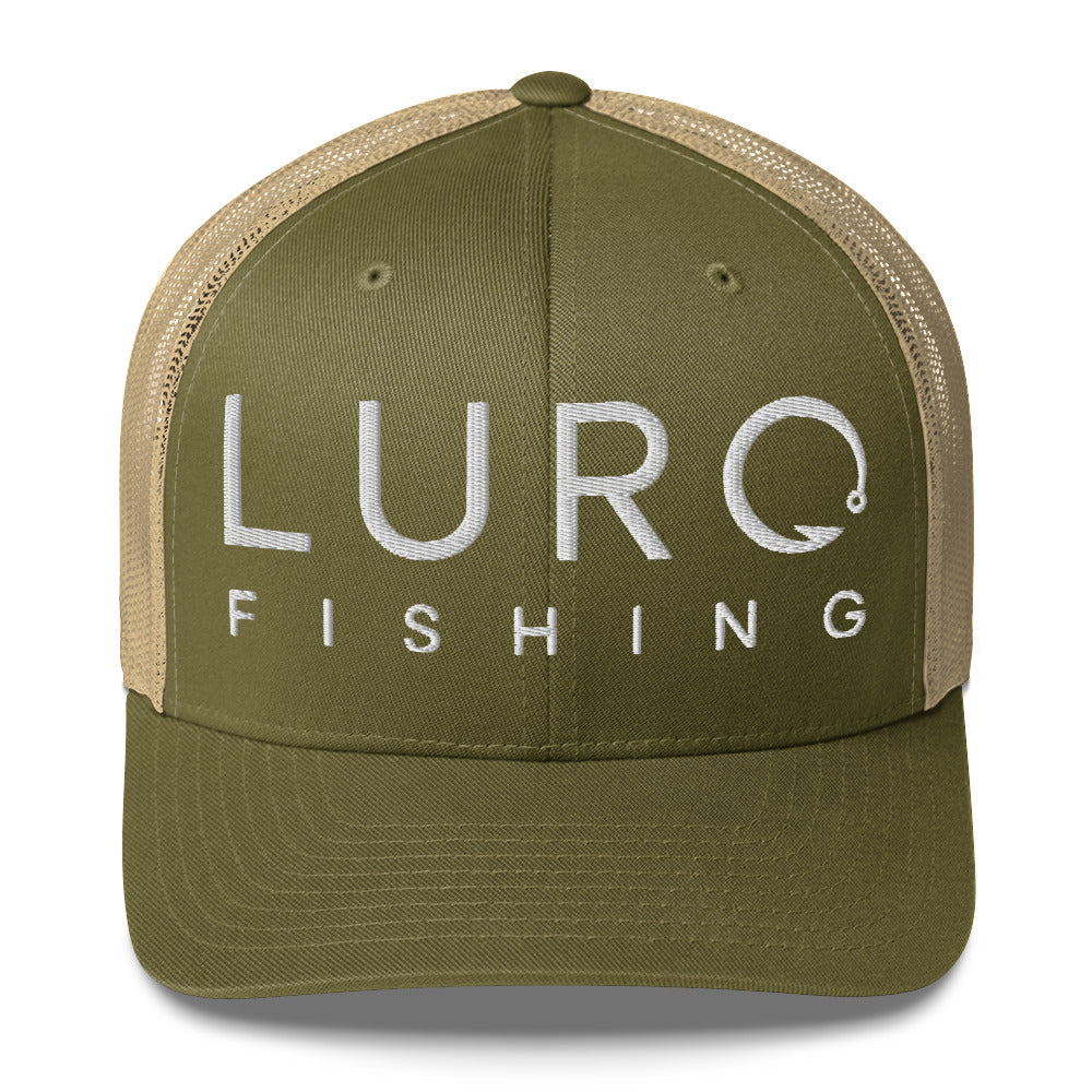 Fishing Trucker Hat Green and Khaki